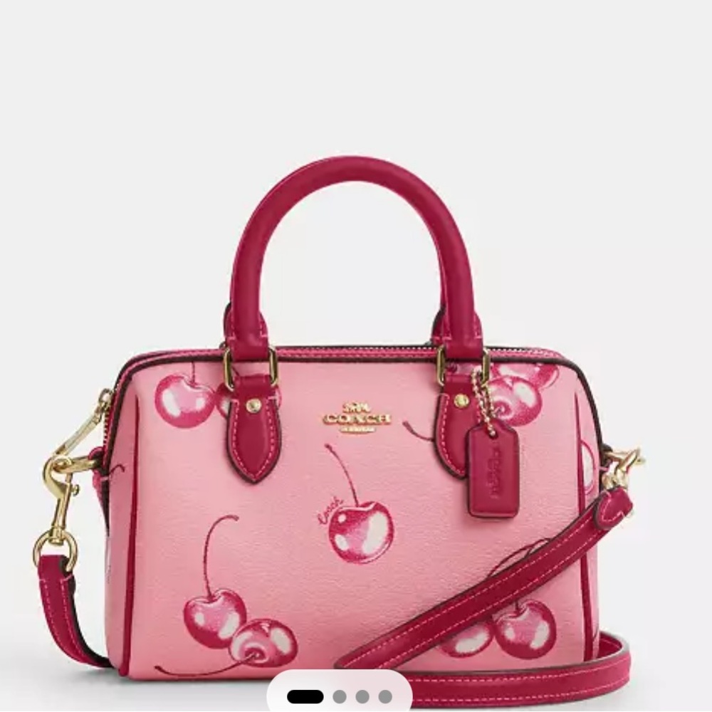 🍒 Coach Mini Rowan Crossbody with Cherry Print 🍒